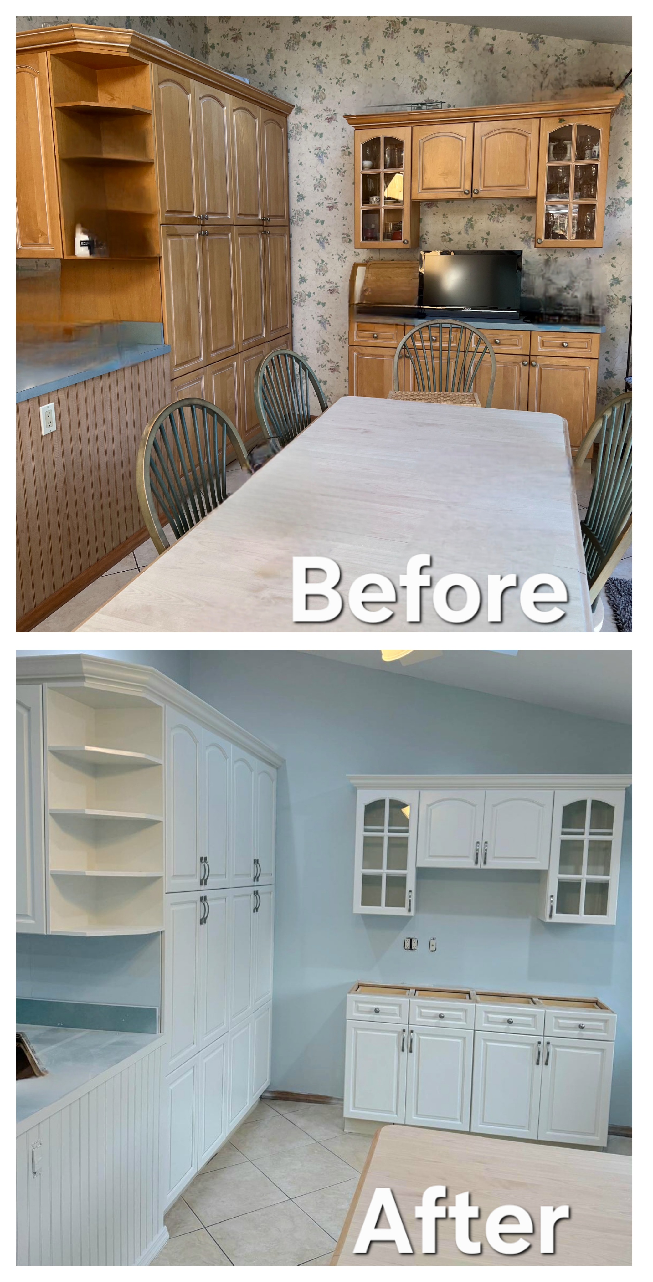 Pantry Paint with Custom Mouldings